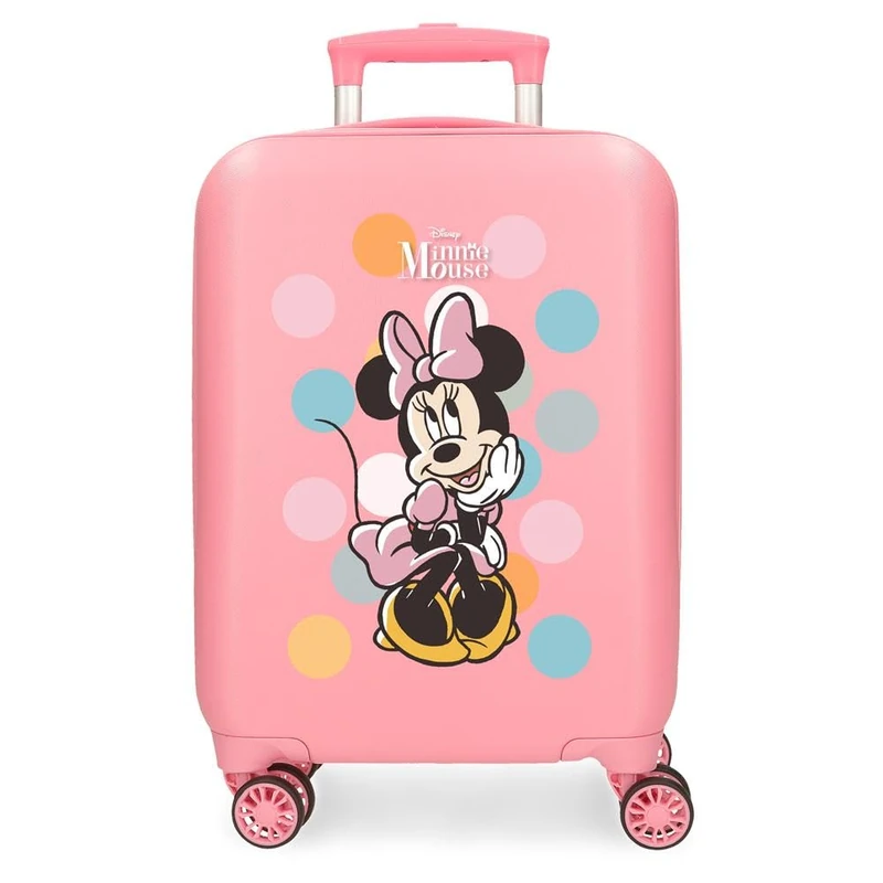 Disney Kids Carry-on Luggage with Hard Suitcase and 4 Wheel Combination Lock is Made of ABS, a Rigid and Lightweight Material., Coquette, Valigia da cabina, Cabin Suitcase