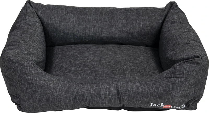 JACK AND VANILLA - Waterproof Dog Sofa - Waterproof, Durable and Comfortable Basket for Small to Large Dogs - Easy to Wash - Colour Black L, 100 x 70 x 26 cm - Image 1