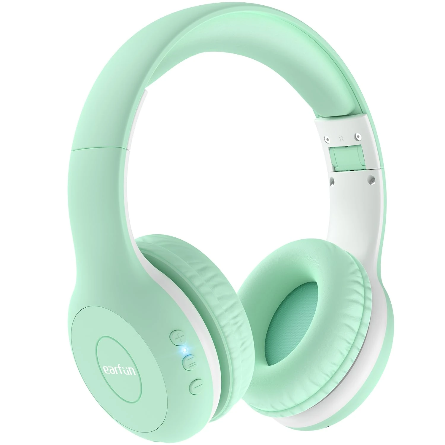 EarFun Kids Headphones Wireless, Bluetooth 5.4 Headphone for Child with Mic, 85/94dB Volume Limited Foldable Over Ear, Hi-Fi Stereo Sound, 40H Playtime, Tablet, Phone, PC, School/Travel, Gift, Green