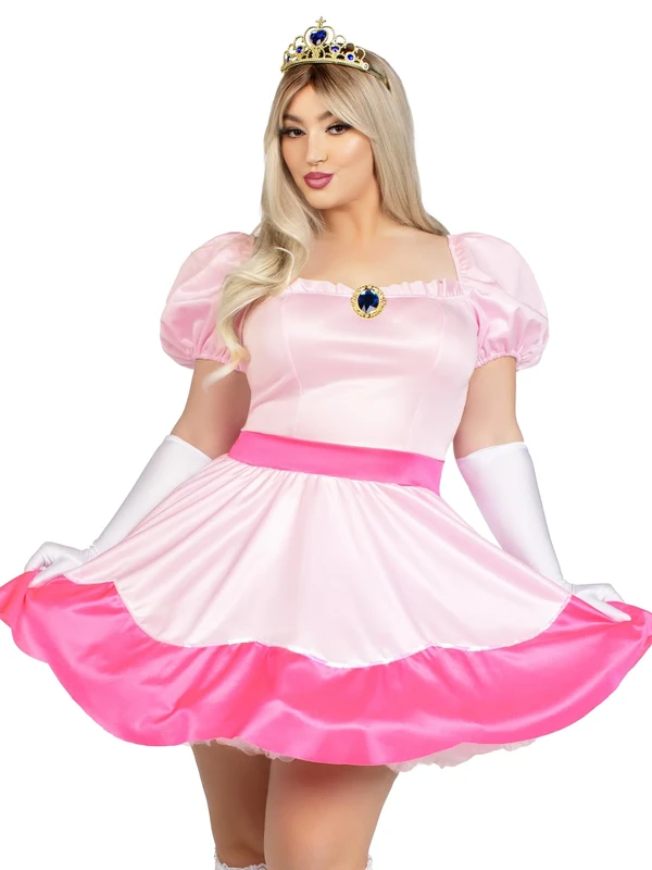 Leg Avenue Women's Plus Pink Princess Dress Costume, 3X-4X