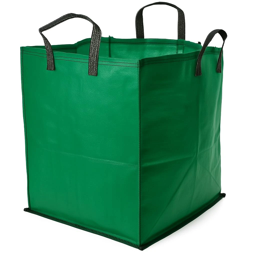 5x Heavy Duty Green Garden Waste Bags 120 Litre - 45cm x 45cm x 60cm- Green Garden Waste Sacks, Reusable