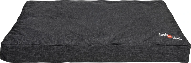 JACK AND VANILLA - Waterproof Dog Bed - Waterproof, Durable and Comfortable Basket for Small to Large Dogs - Easy to Wash - Colour: Black, L, 100 x 70 x 14 cm