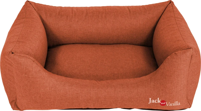 JACK AND VANILLA, Waterproof, Dog Sofa, Waterproof, Orange, Size M, 80 x 60 x 25 cm