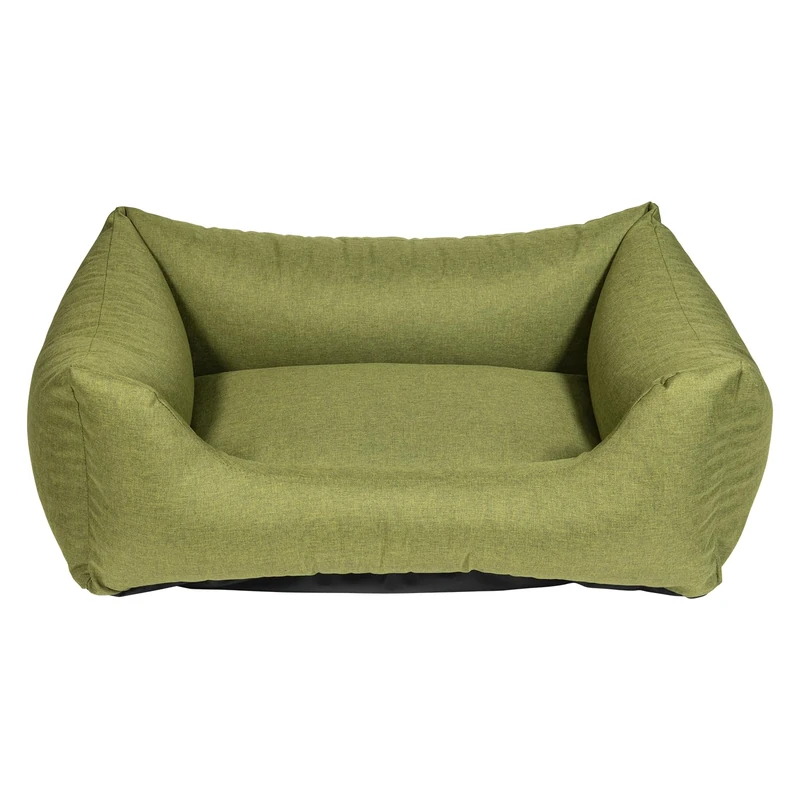JACK AND VANILLA - Waterproof Dog Sofa - Waterproof Basket - Durable and Comfortable for Small to Large Dogs - Easy to Wash - Green Colour, Medium, 80 x 60 x 25 cm