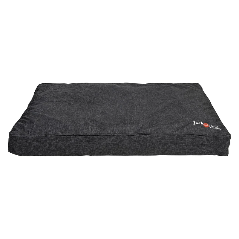 JACK AND VANILLA - Waterproof Dog Bed - Waterproof, Durable and Comfortable Basket for Small to Large Dogs - Easy to Wash - Colour: Black, XL, 120 x 80 x 14 cm