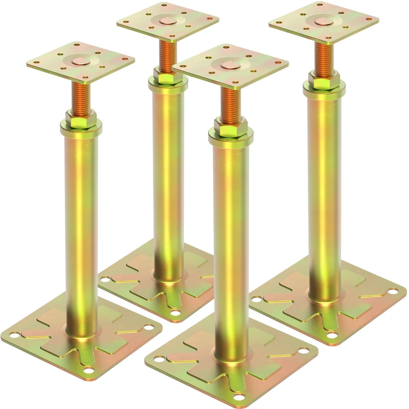IRENPORU 4 Pack House Jacks for Leveling, Adjustable Floor Jack, 6500 Lbs Load Capacity, 11-16 Inch Range - Image 1