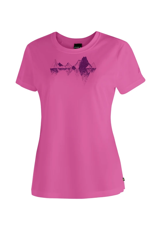 maier sports Tilia Pique W, Women's T-Shirt, Functional Shirt with Round Neck for Hiking and Leisure, Dryprotec Technology, Breathable, NFC chip for Easy Recycling