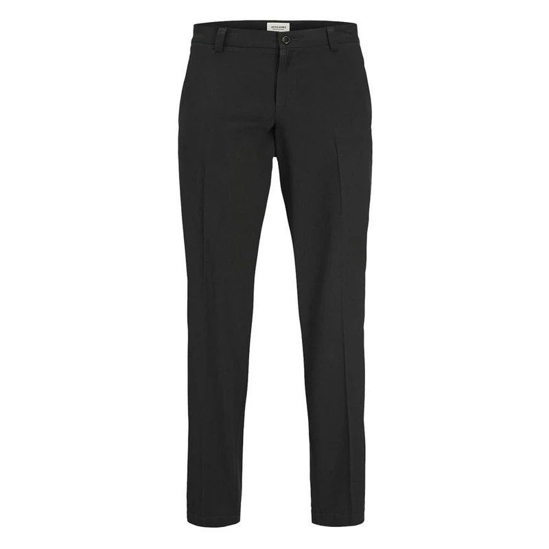 JACK & JONES Men's Jpstkarl Jjsummer Chino Ln Styd Chino Trousers, Black, 30 W/32 L