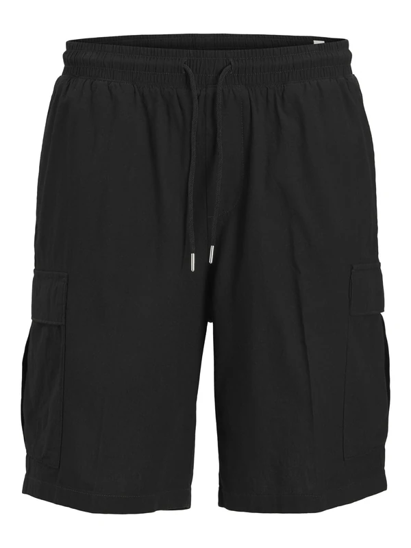 JACK&JONES Men's JPSTKARL JJSUMMER Cargo Short LN STYD Shorts, Black,