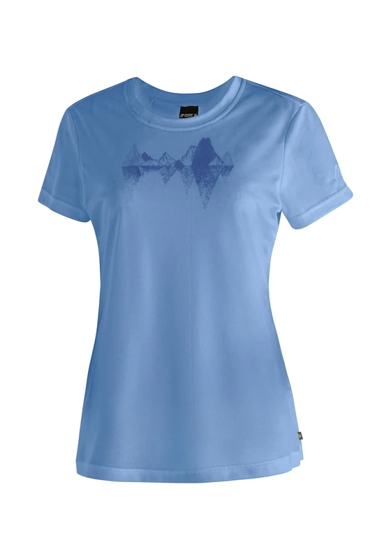 maier sports Tilia Pique W, Women's T-Shirt, Functional Shirt with Round Neck for Hiking and Leisure, Dryprotec Technology, Breathable, NFC chip for Easy Recycling