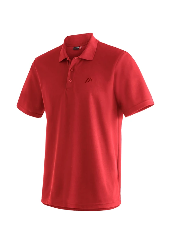Maier Sports Ulrich Men's Piqué Functional Polo Shirt for Hiking and Leisure, Dryprotec Technology, Breathable, NFC Chip for Easy Recycling
