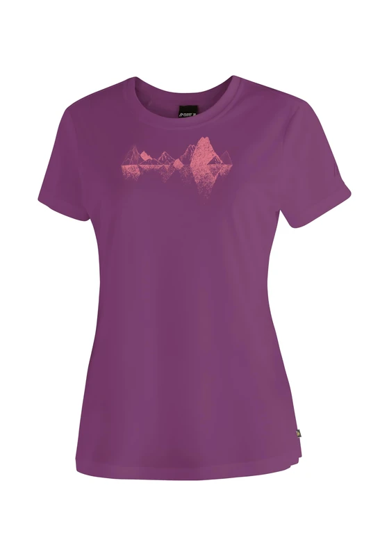 maier sports Tilia Pique W, Women's T-Shirt, Functional Shirt with Round Neck for Hiking and Leisure, Dryprotec Technology, Breathable, NFC chip for Easy Recycling