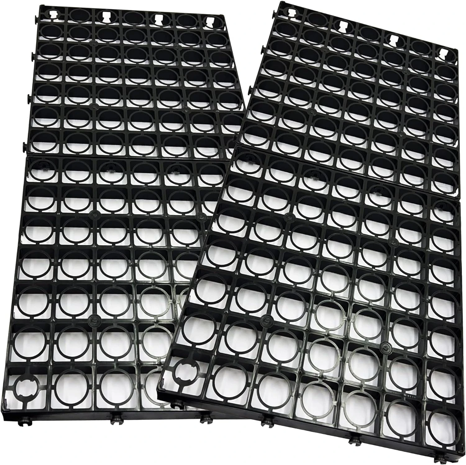8 x Plastic Paving Driveway Grids Black Turf Grass Lawn Path Gravel Protector Drainage Mat (2 Square Meter)