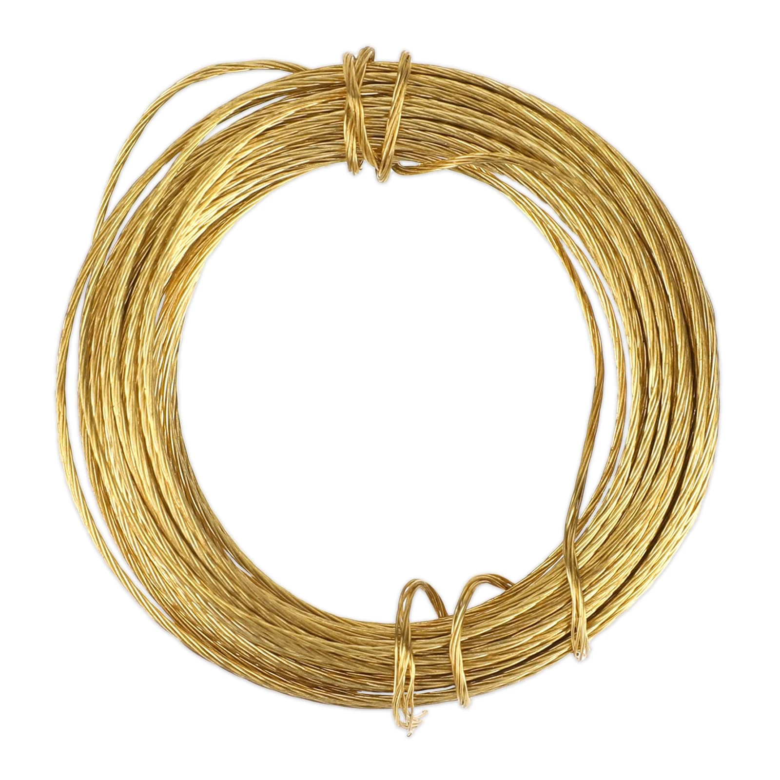 MOZEAT LENS 32.5 Feet Brass Picture Hanging Wire 0.7mm Braided Metal for Photo Frame, Mirror, Artwork, Clock