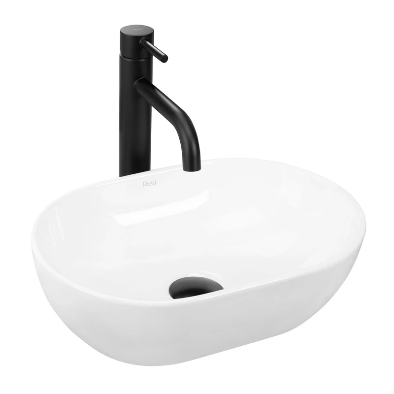 Rea Amelia Mini Bathroom Sink 26 x 38 x 12 cm Ceramic (White) - Image 1