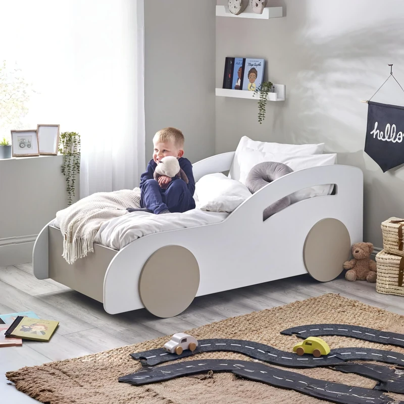 Julian Bowen Atlantis Toddler Car Bed - White - Image 1