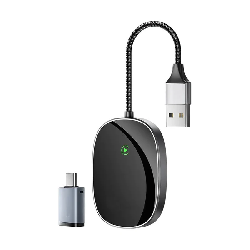 2024 Wireless CarPlay, Wireless Android Auto Adapter, Portable Car Stereo, Universal, Easy Plug & Play, High-Speed 5GHz WiFi, Low Latency, Compatible with All Car Models, Supports iOS & Android