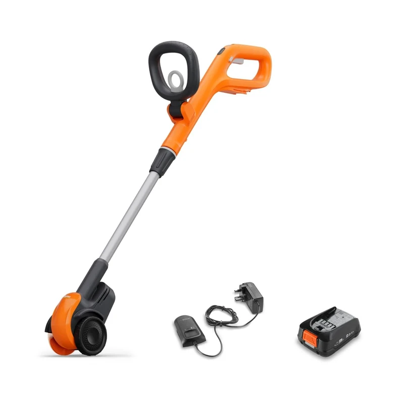 Flymo 18V EasiWeeder KIT Cordless Weeding Brush - Perfect for both delicate and durable surfaces, Power Battery, Lightweight, Easy to use, Variable Control, Adjustable height