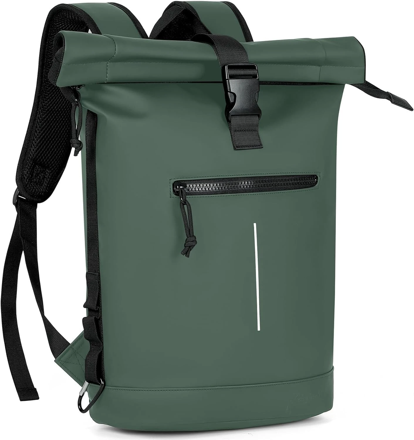 Lekeinchi 17-Inch Waterproof Laptop Backpack for Men and Women - Roll Top Design for School, Travel, Business, Work, and Camping(Green)