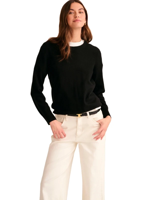 NAADAM Women's The Original Cashmere Crewneck Sweater - Black