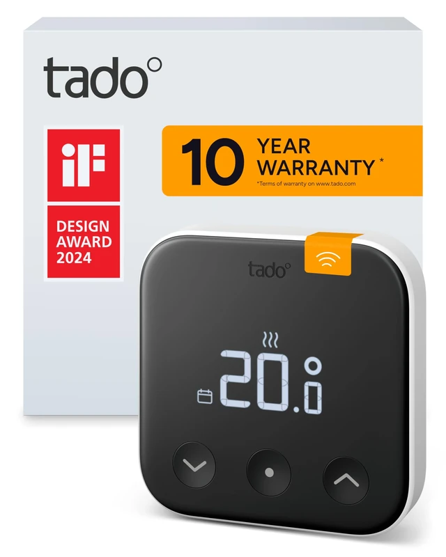 tado° Wireless Temperature Sensor X – Add-on Product for Smart Radiator Thermostats X, for Optimum Heater Control, Save Energy and Costs, Easy DIY Installation