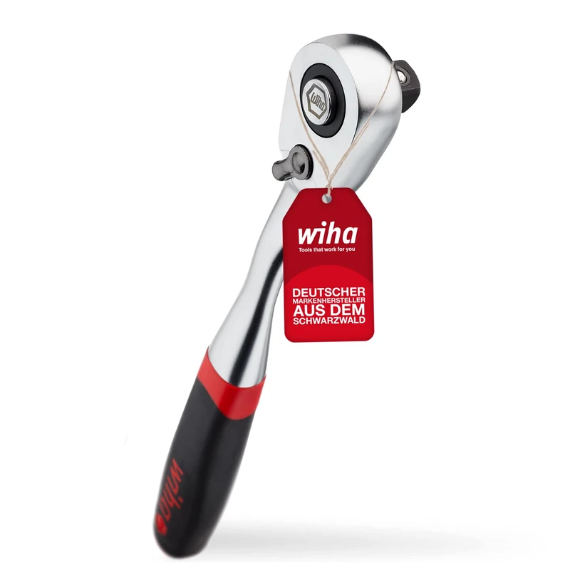 WIHA WERKZEUGE GMBH Carraca Reversible 3/8" con botón y cierre de bola