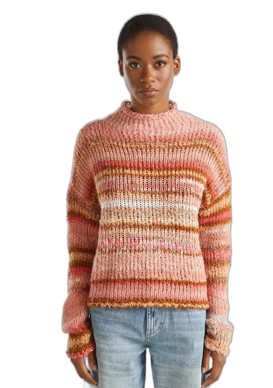 United Colors of Benetton Women's Jersey Turtleneck M/L 1060d203c Sweater, Pink, M