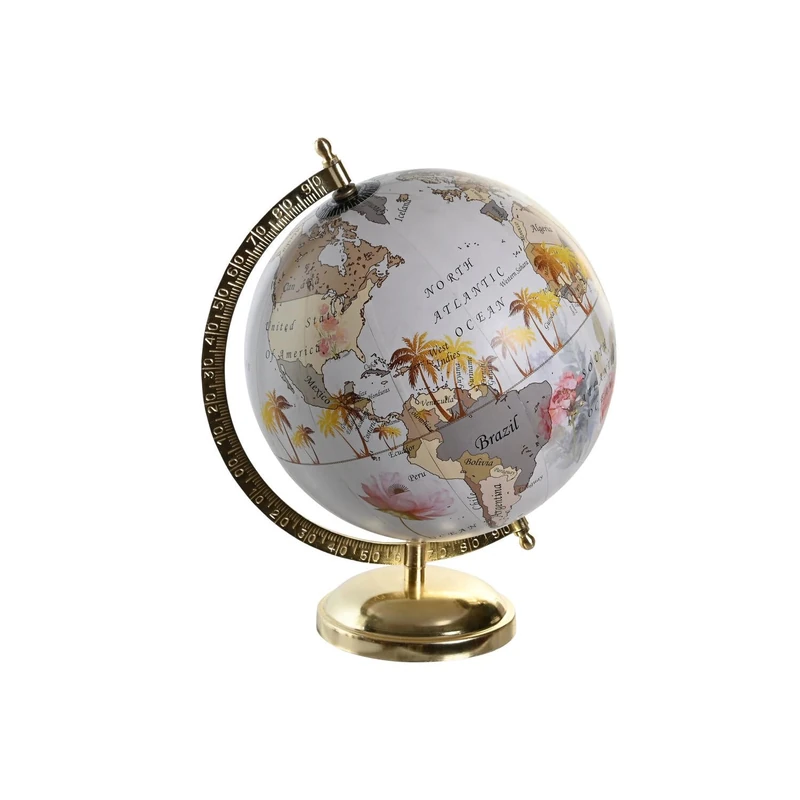 Terraquo Globe PVC Aluminium 23 x 20 x 28 cm Multi-Coloured - Image 1