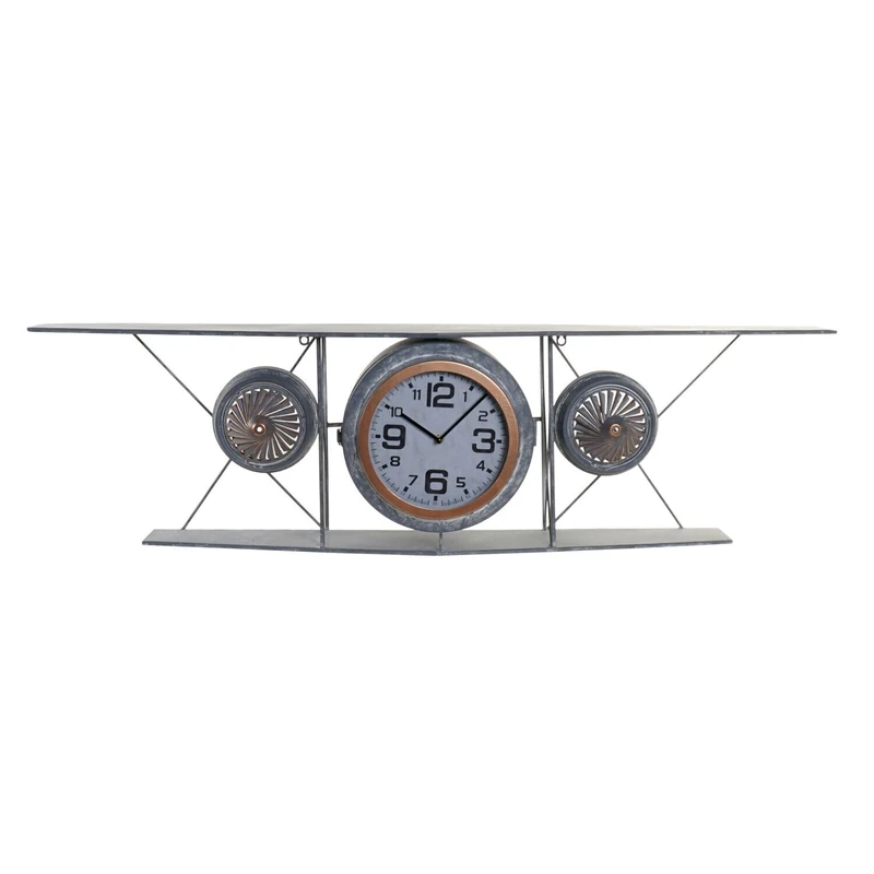 Reloj Painted Hierro Crystal 120 x 21 x 33.5 cm Avion