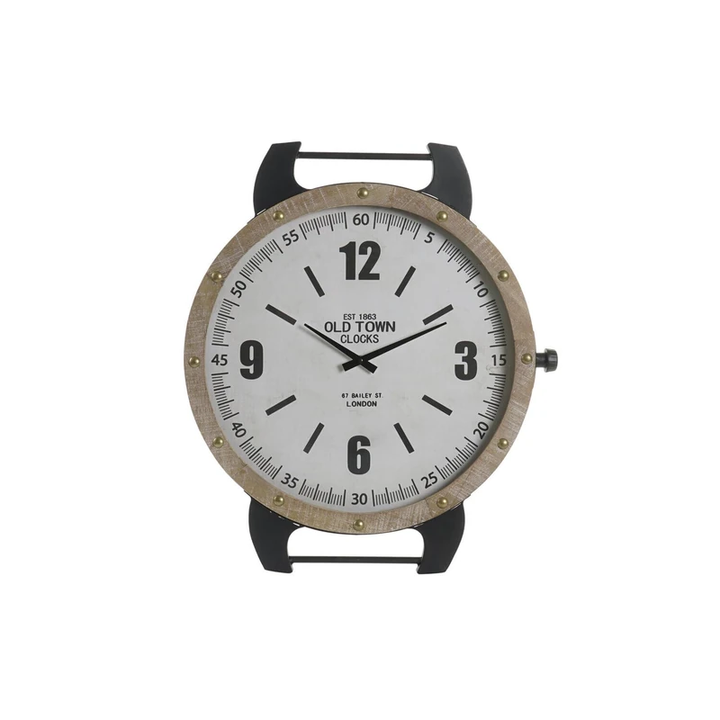 RELOJ PARED Hierro MDF 52X5X60 White - Image 1
