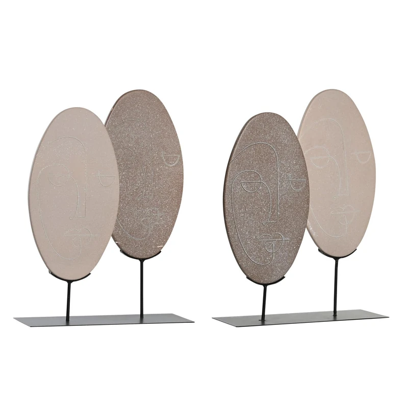 Decorative Ceramic Metal 27 x 8 x 35.5 cm 2 Surt.