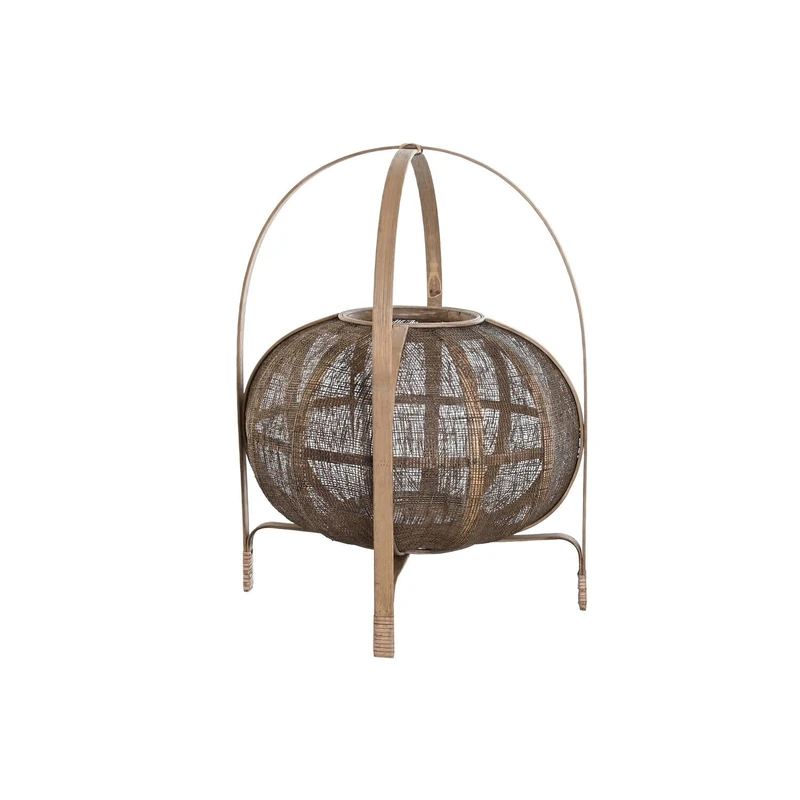 Bamboo Linen Towel Holder 35 x 35 x 47 cm Natural Brown - Image 1