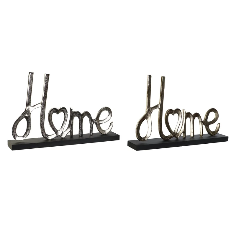 Decoration Aluminium MDF 46 x 8 x 29 Home 2 Surt. - Image 1