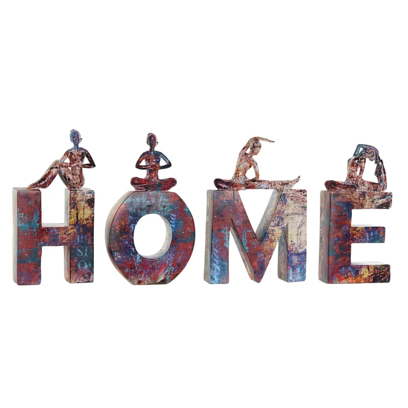 Figure Set of 4 Resin 11.5 x 4.5 x 23 cm Home Yoga