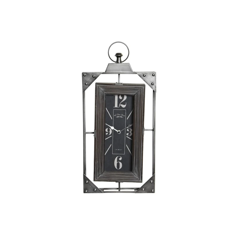 RELOJ PARED Hierro Madera 29X6.5X61 GRIS - Image 1