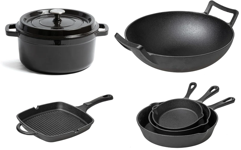 Blackwell Pan Set Cast Iron - Non-Stick Coating - 6-Piece - Image 1