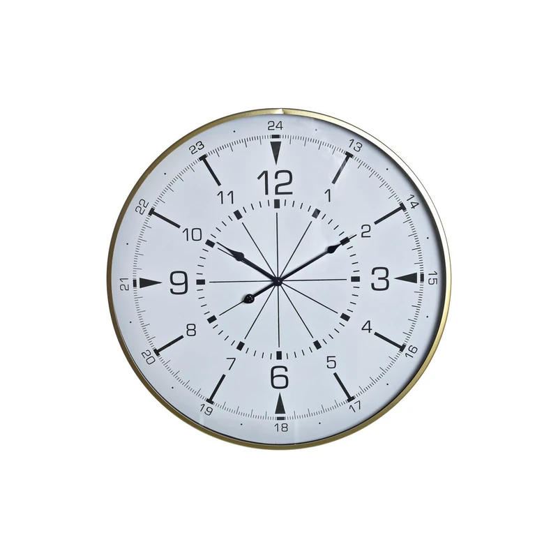 RELOJ PARED Metal Crystal 60X3X60 BRUJULA Dorado