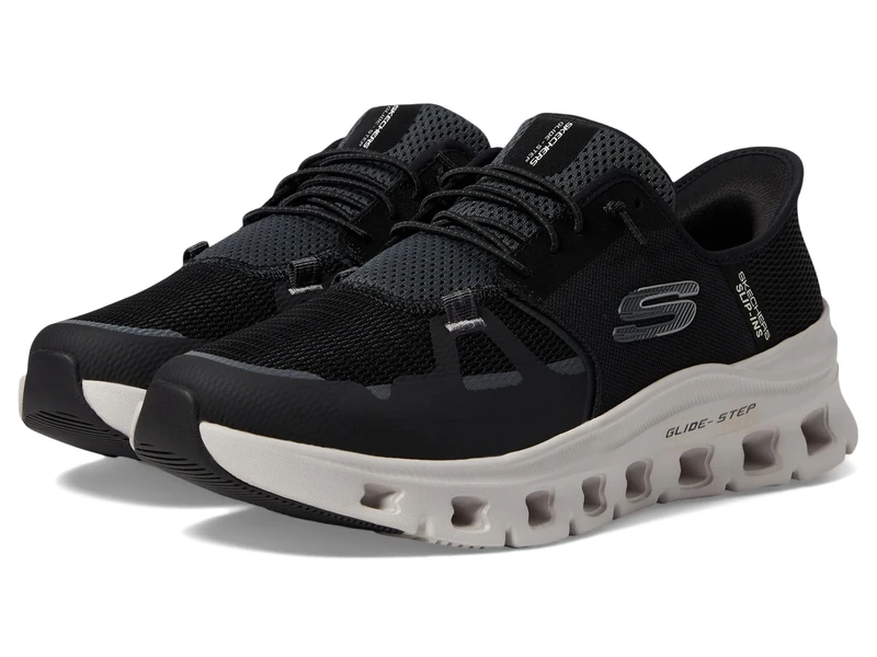 Skechers Men's Glide-Step Pro Hands Free Slip-in Sneaker, Black, 10.5 UK Wide