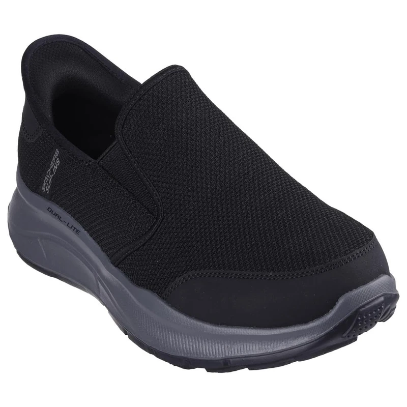 Skechers Men's Hands-Free Slip-ins Equalizer 5.0 Drayze Trainers, Black Dark Grey, 48.5 EU X-Weit
