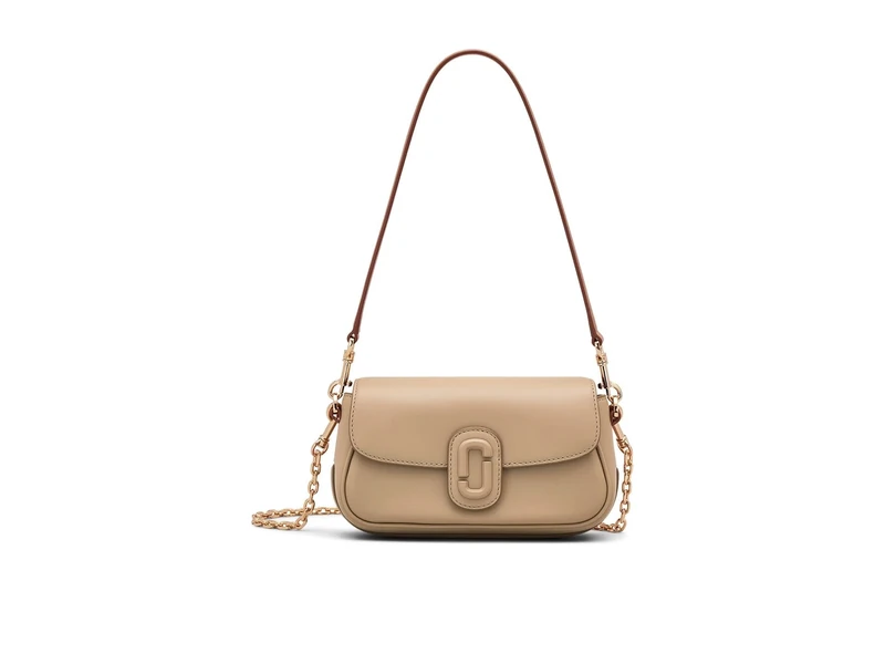 MARC JACOBS Women's The Clover Shoulder Bag, Brown, 1x1x1