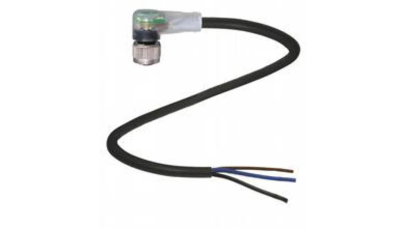 Pepperl+Fuchs 223062 Cable Socket M12 Socket Angled 5.00 m Number of Poles 3 Pack of 1 - Image 1