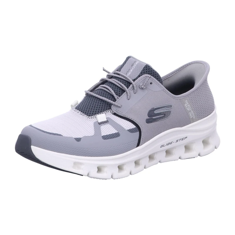 Skechers Men's Glide-Step Pro Hands Free Slip-in Sneaker, Gray/Charcoal, 14 UK Wide