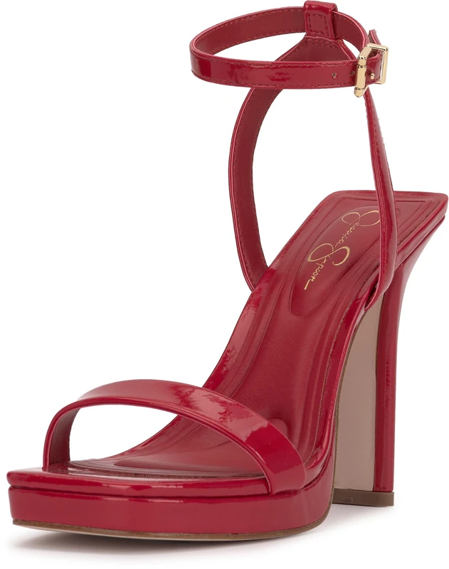 Jessica Simpson Women's Adonia Heeled Sandal, Red Muse, 6 UK