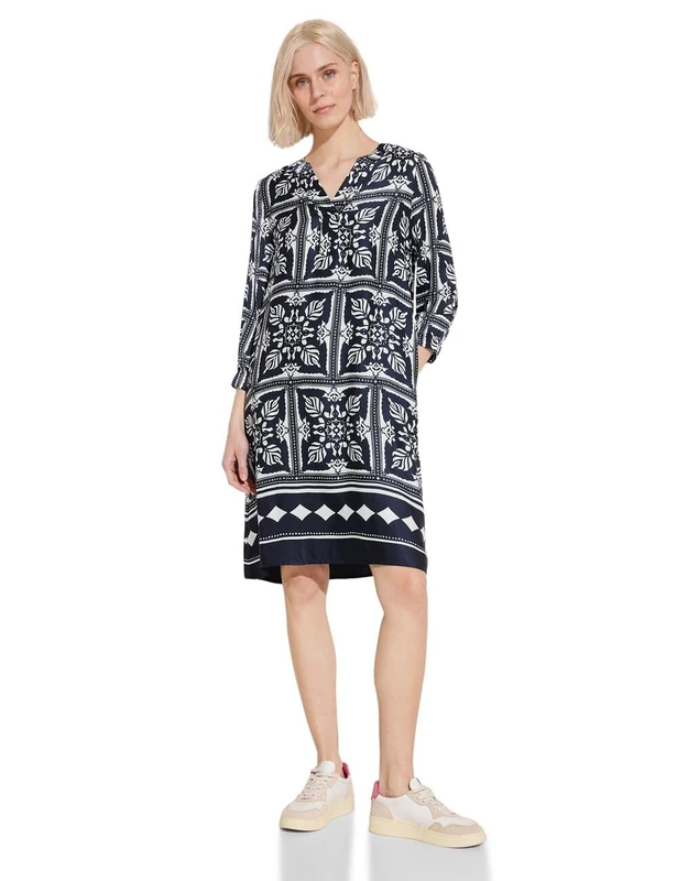 Street One Women's A143956 Tunic Dress with Print, Multicoloured, 10 - Image 1