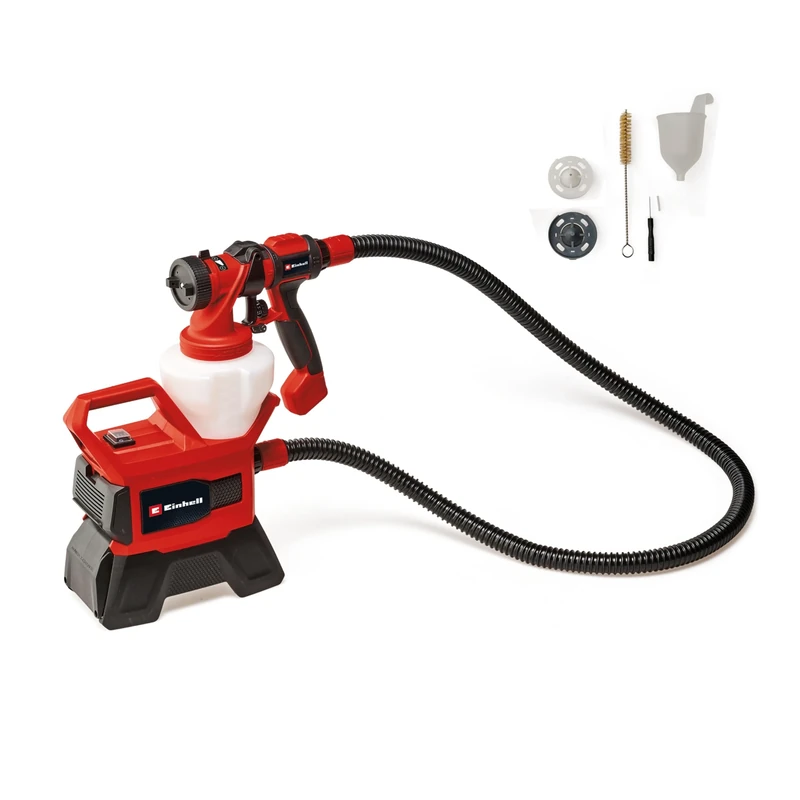 Einhell Power X-Change Cordless Fence & Decking Paint Sprayer - Fast and Effortless Painting of Fences, Sheds, Decking & Garden Furniture - TC-SY 18/90 Li Spray Gun System (Battery Not Included)