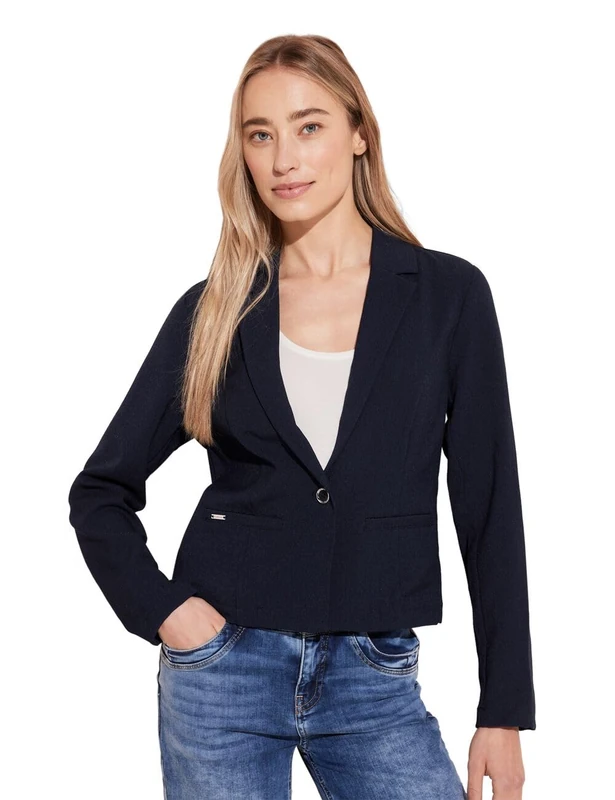 Street One Women's A212156 Short Blazer, Intense Royal Blue, 18