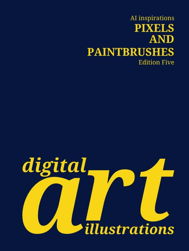AI inspirations PIXELS AND PAINTBRUSHES, Edition 5: Digital Art Illustrations (AI Inspirations: Unleashing Creativity in Digital Art) - Image 1