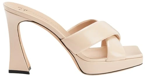 Giuseppe Zanotti, Stacee Platform, 9, Beige Leather