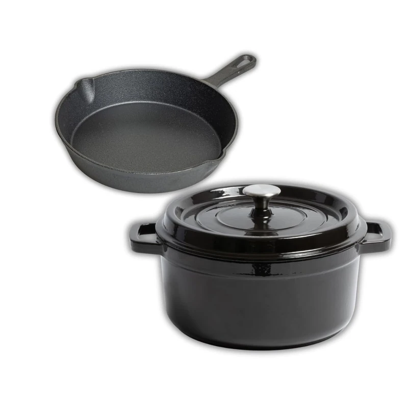 Blackwell Cast Iron Casserole & Frying Pan - Image 1