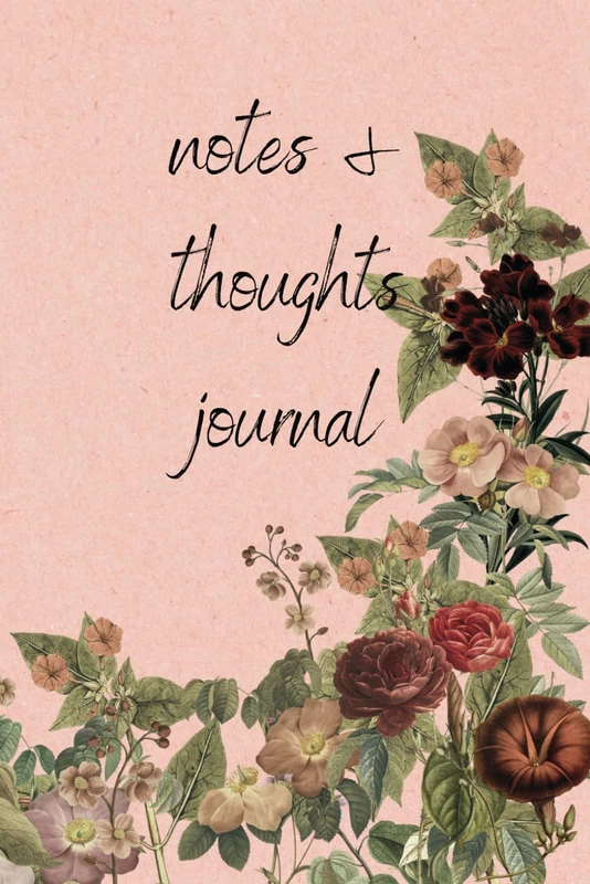 Notes & Thoughts Notebook: Beautiful Floral Theme guided Journal, 80 Pages, Ideal gifts for Women, Men, Teens, Travel and Flower lovers